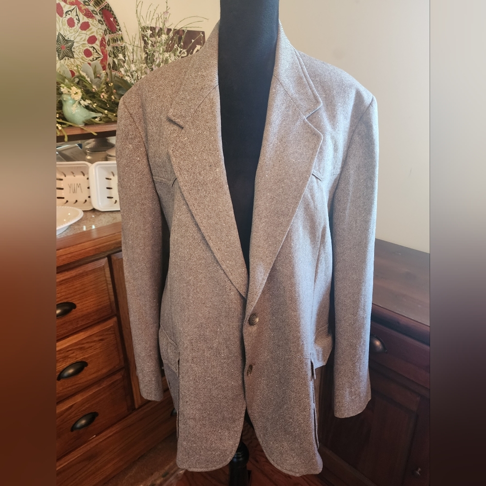 Vintage 80's Pendleton Mens Wool Blend Suit Jacket‎